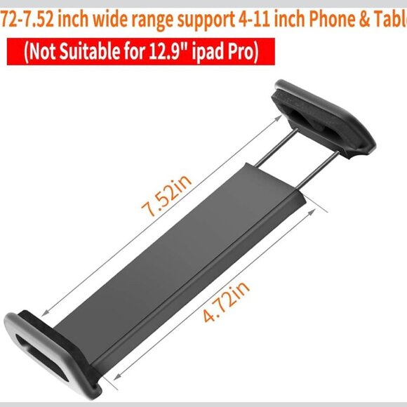 Tablet / Phone Front Holder with Neck Lanyard - Picture 3 of 9